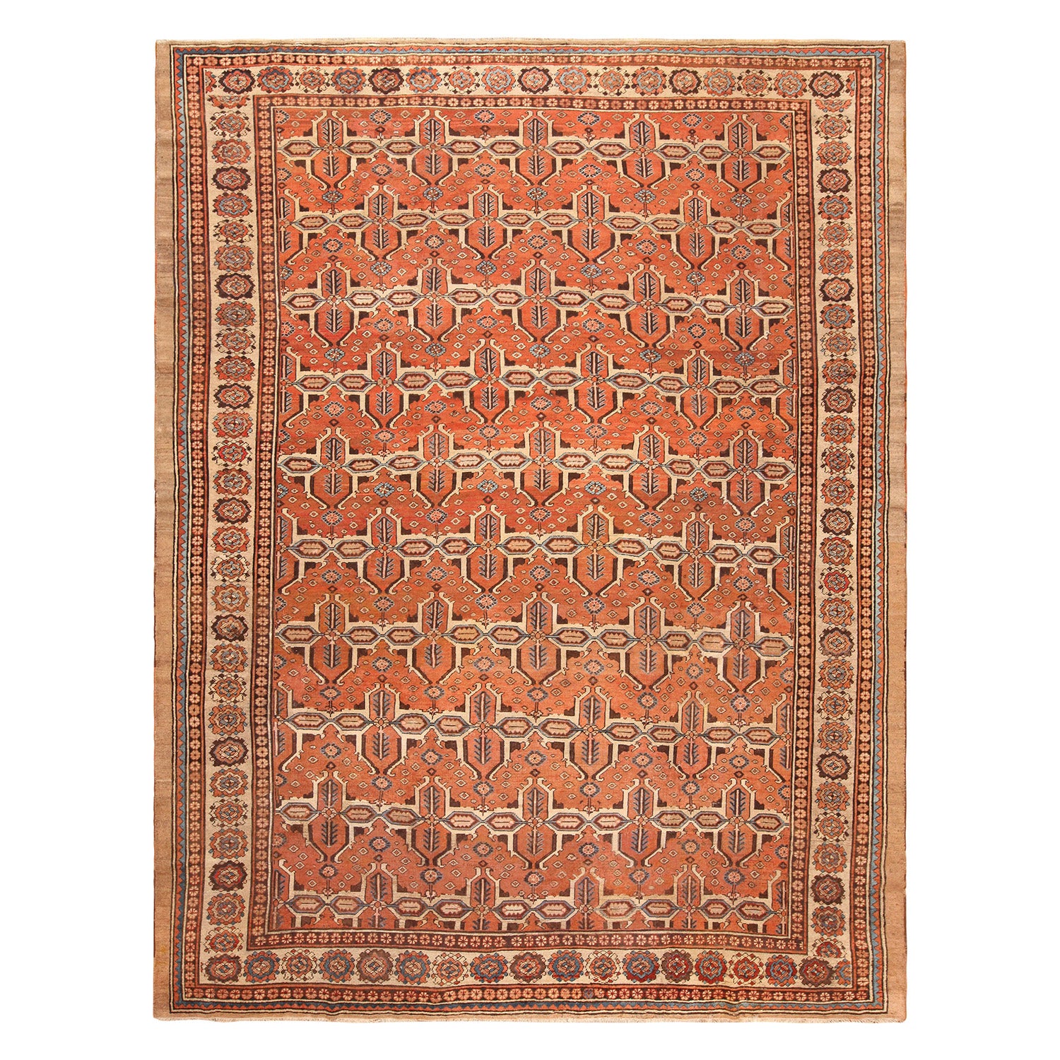 Antique Persian Bakshaish Rug - 10'10" x 14'1" Default Title