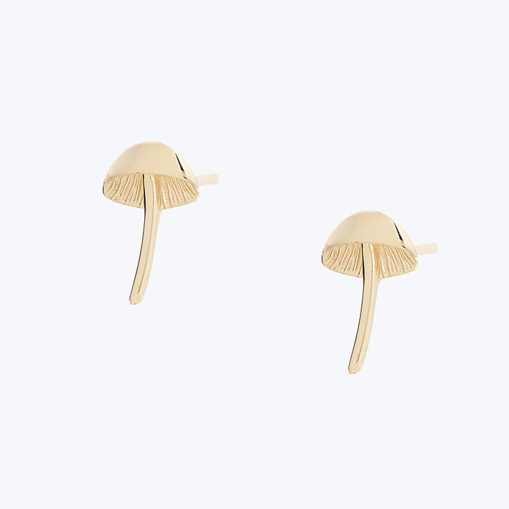 Pair of Itty Bitty Mushrooms 14k Gold