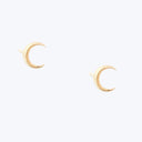 Pair of 14k Itty Bitty Crescent Moons Default Title
