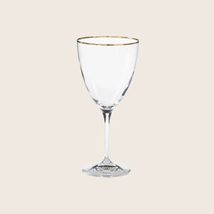Sensa Water Glass with Golden Rim Default Title