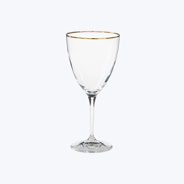 Sensa Water Glass with Golden Rim Default Title