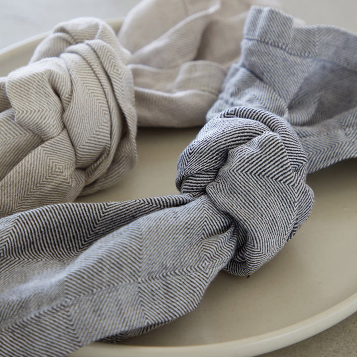 Linen/Cotton Napkin, Set of 4 Seed Grey