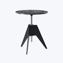 Screw Cafe Table-Pebble Marble-35"