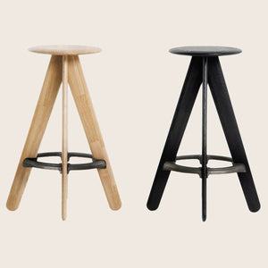 Slab Bar Stool Black - hover