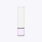 Bamboo Glass Vase-Amber-Clear-Small