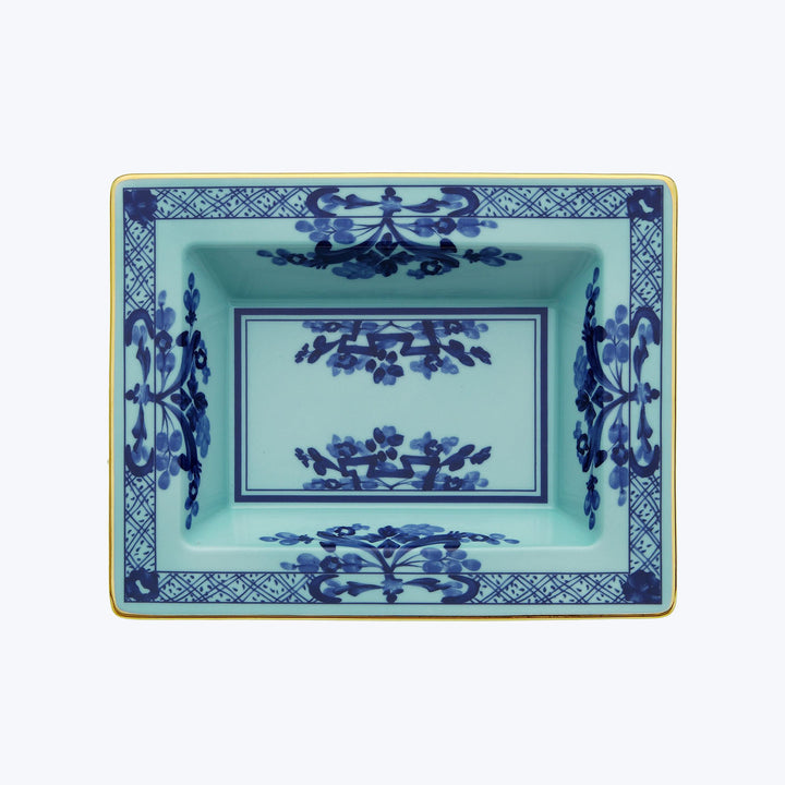 Oriente Rectangular Vide Poche-Iris Gold