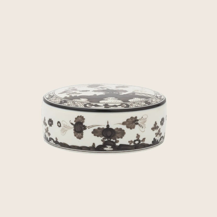 Oriente Round Box with Cover Albus
