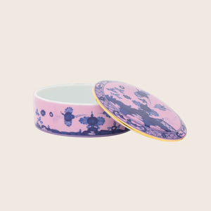 Oriente Round Box with Cover-Azalea - hover