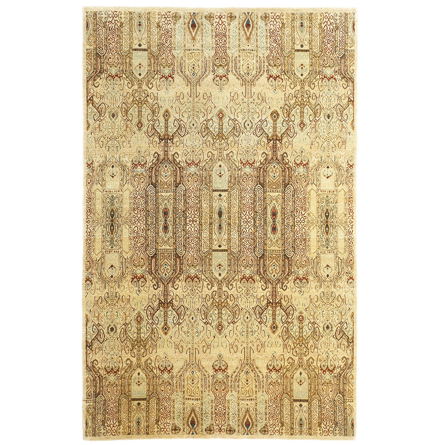 One-of-a-Kind, Hand-Knotted Area Rug - 5' 1" x 8' Default Title