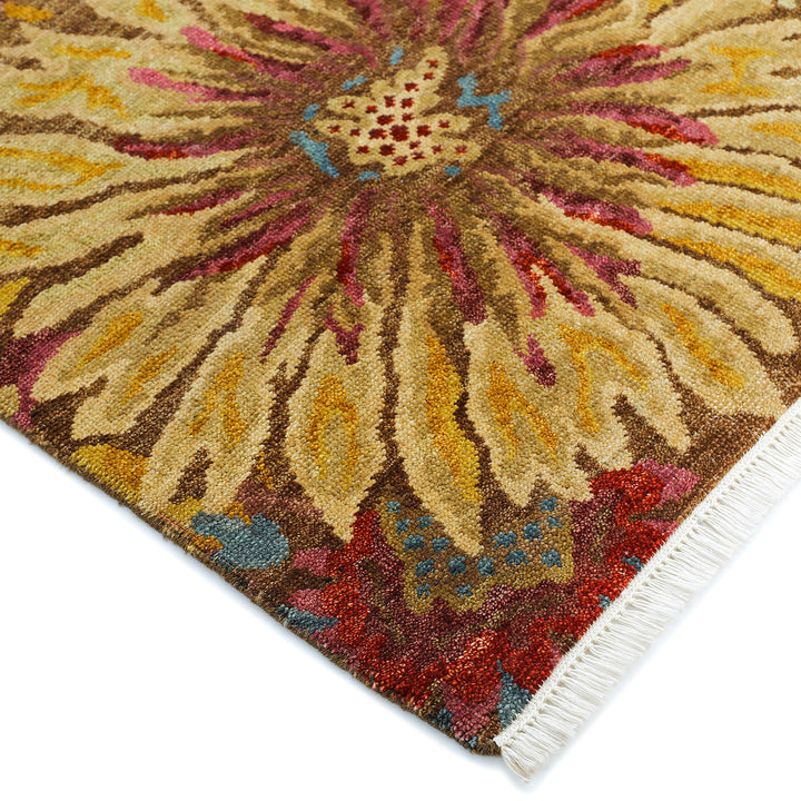 One-of-a-Kind, Hand-Knotted Area Rug - 5' 1" x 5' 3" Default Title