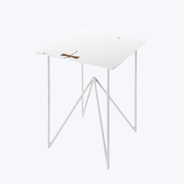 Steel Forest Side Table Soft Snow