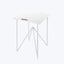 Steel Forest Side Table Soft Snow