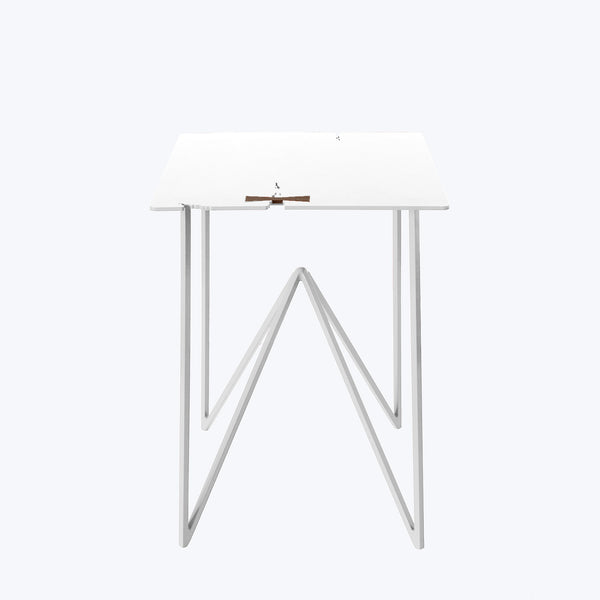 Steel Forest Side Table-Soft Snow