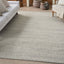 Distressed Solid Rug - Silver