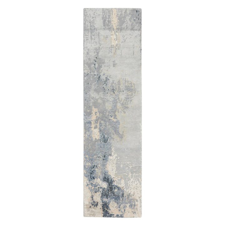 Abstract Shadows Rug - Blue/Sky-3'9" x 5'9"