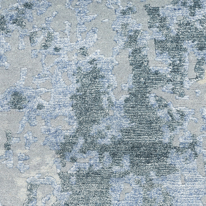 Abstract Shadows Rug - Blue/Sky-5'6" x 7'5"