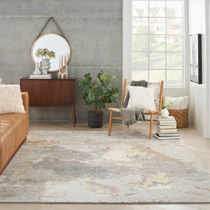 Abstract Shadows Rug - Silver-2' x 3' - hover