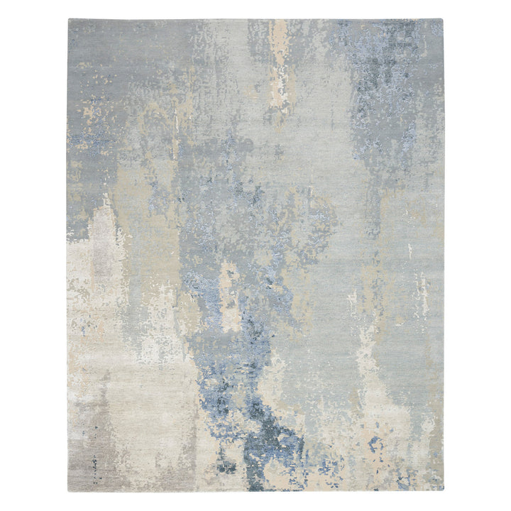 Abstract Shadows Rug - Blue/Sky-2' x 3'