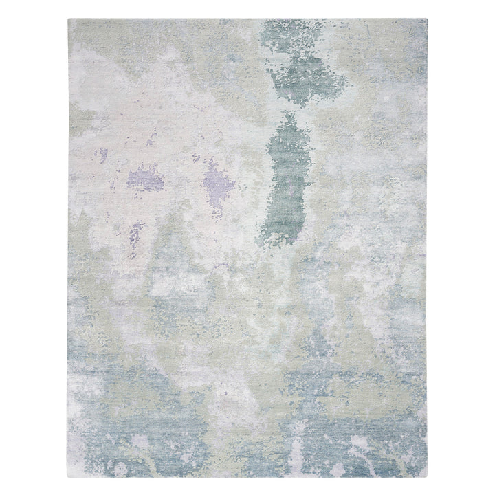 Abstract Shadows Rug - Blue/Green-2' x 3'