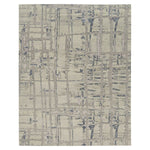 Modern Hand-Knotted Wool & Silk Rug - 9' x 12' Default Title