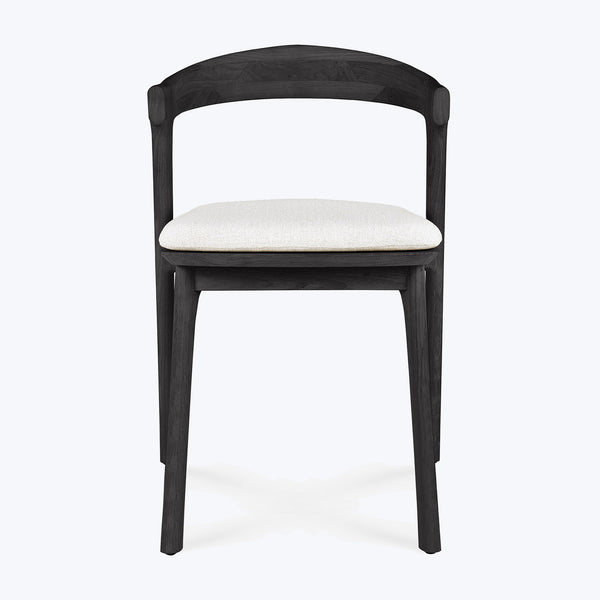 Black Bok Outdoor Dining Chair, Upholstered-Natural