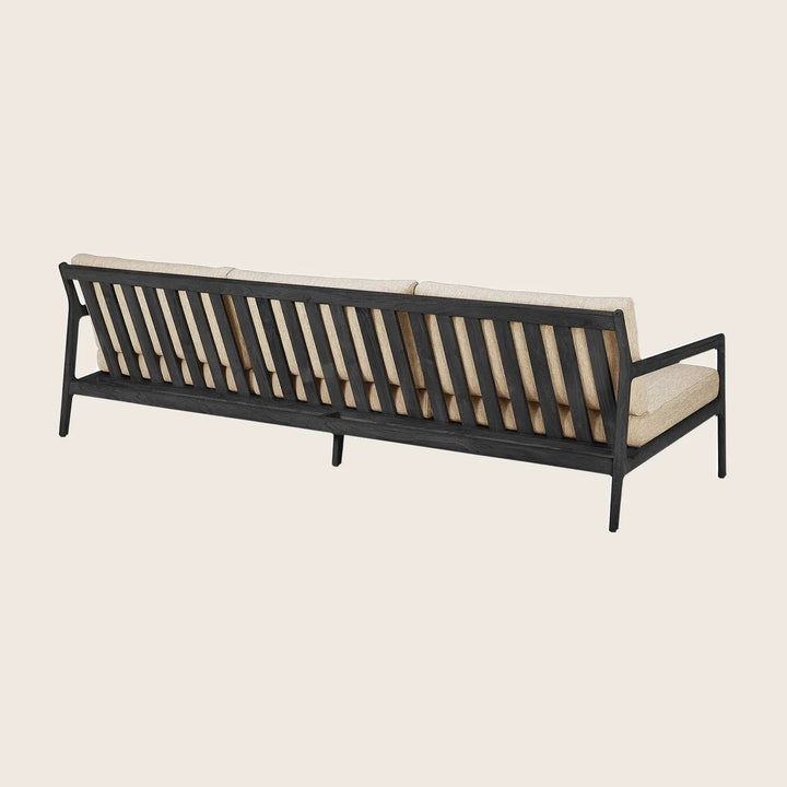 Black Jack Outdoor 3-Seater Sofa Natural