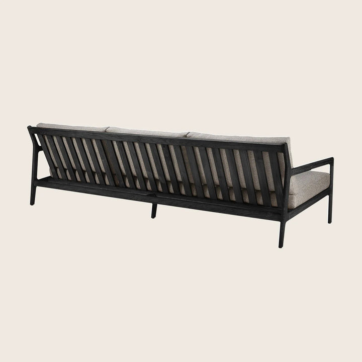 Black Jack Outdoor 3-Seater Sofa Mocha