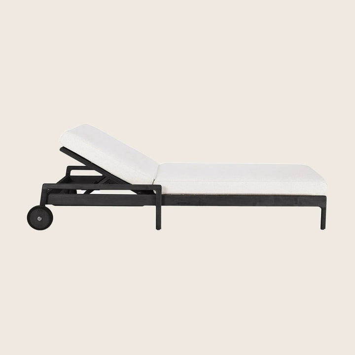 Black Jack Outdoor Adjustable Lounger Off White / Standard Cushion