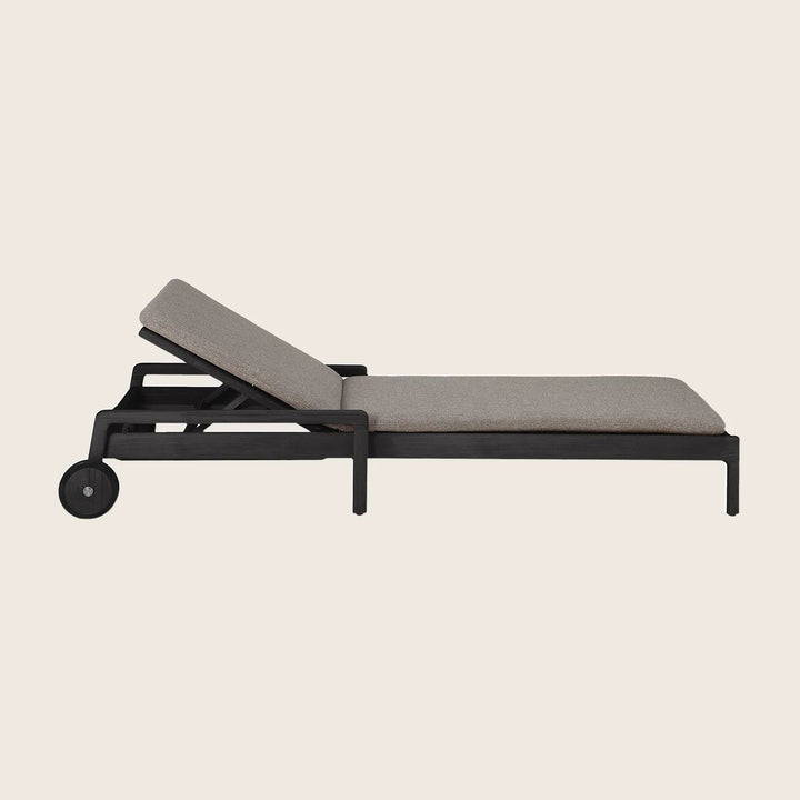 Black Jack Outdoor Adjustable Lounger Mocha / Thin Cushion