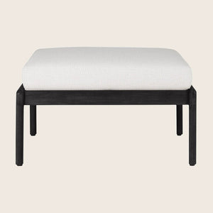 Black Jack Outdoor Footstool-Off White