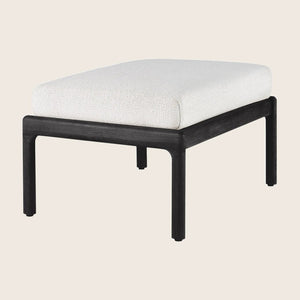 Black Jack Outdoor Footstool-Off White - hover