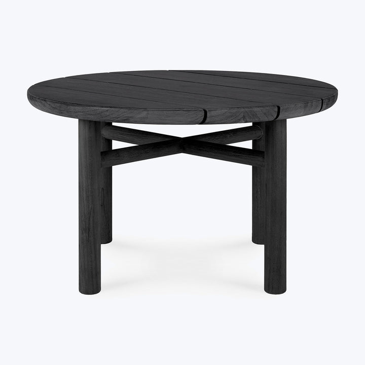 Black Quatro Outdoor Round Side Table Default Title