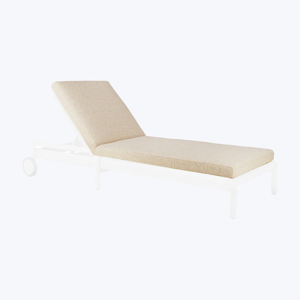 Jack Outdoor Adjustable Lounger Cushion Natural / Standard Cushion