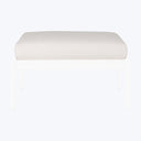 Jack Outdoor Footstool Cushion-Off White