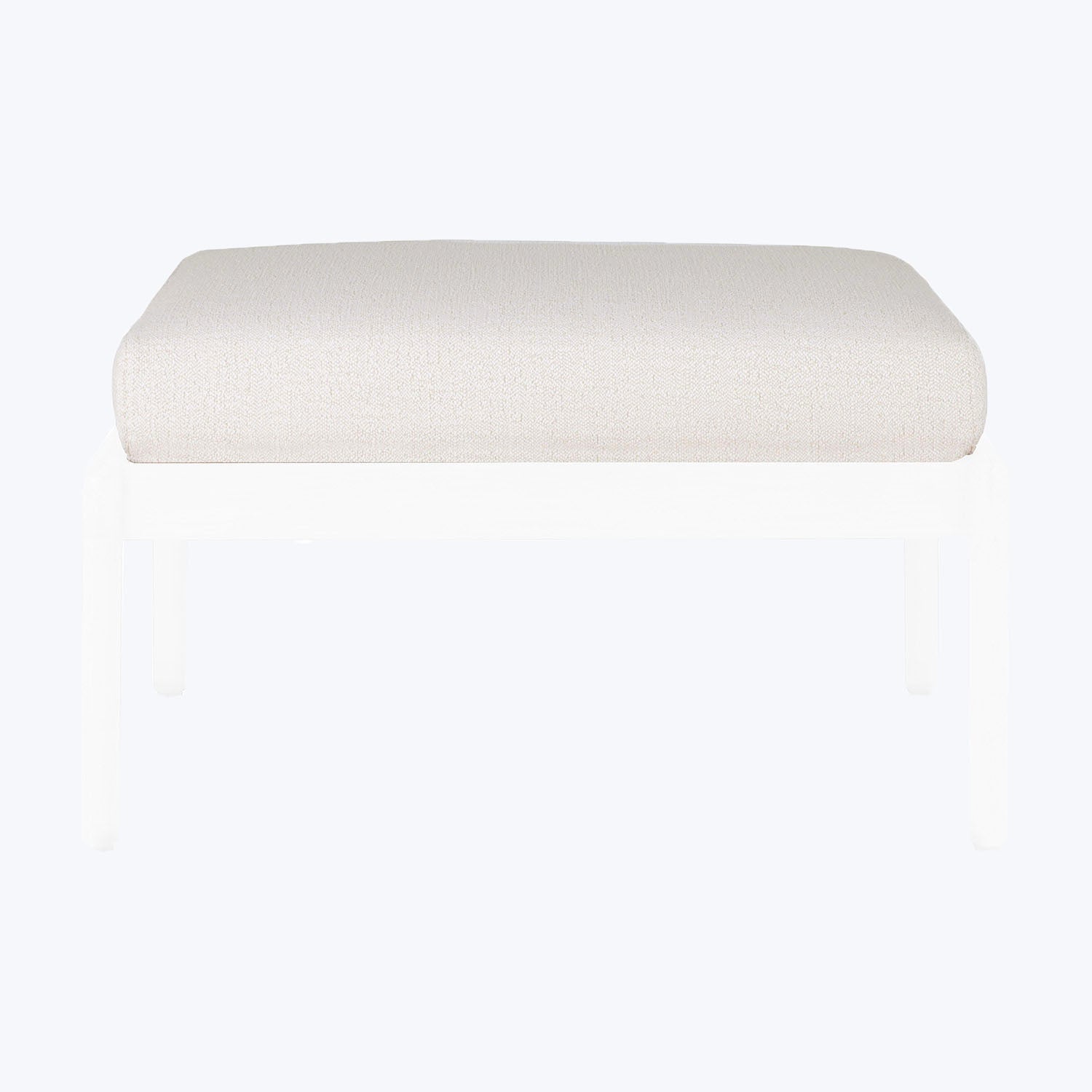 Jack Outdoor Footstool Cushion-Off White