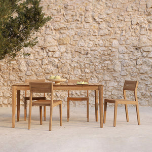 Teak Bok Outdoor Dining Table-64" - hover