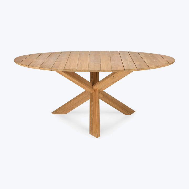 Teak Circle Outdoor Dining Table 64