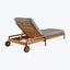 Teak Jack Outdoor Adjustable Lounger Mocha / Standard Cushion