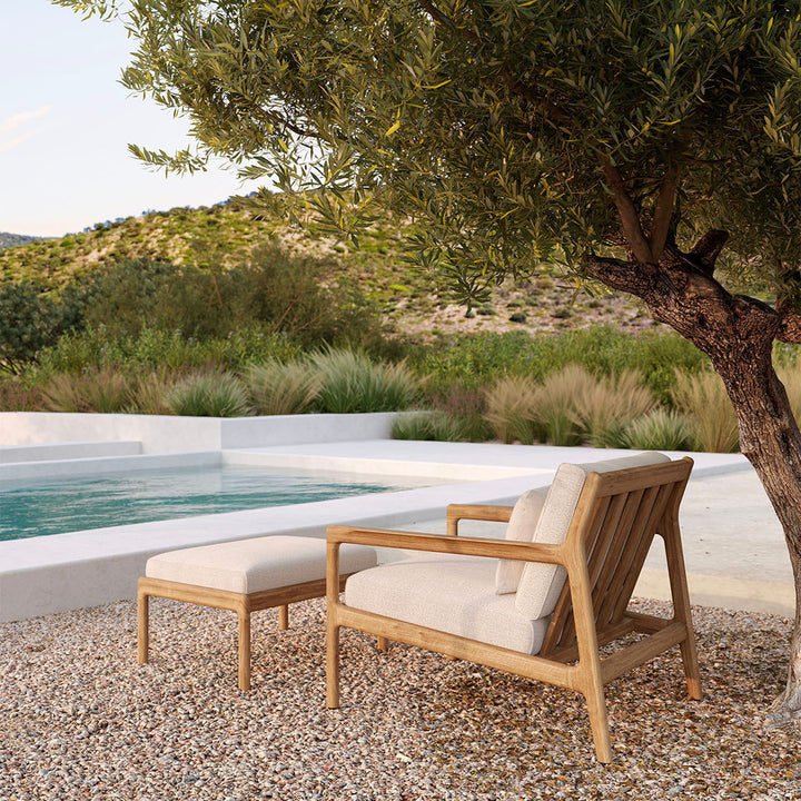 Teak Jack Outdoor Lounge Chair-Natural