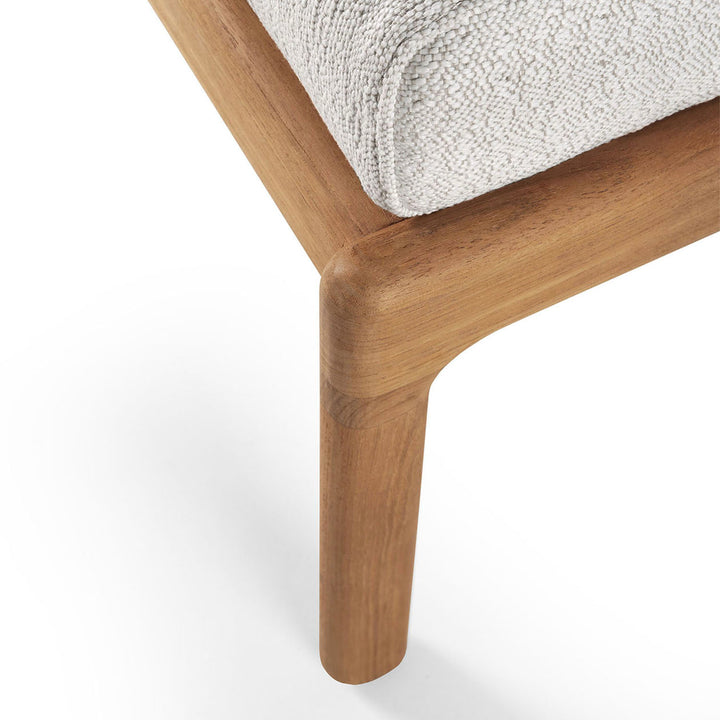 Teak Jack Outdoor Footstool-Mocha