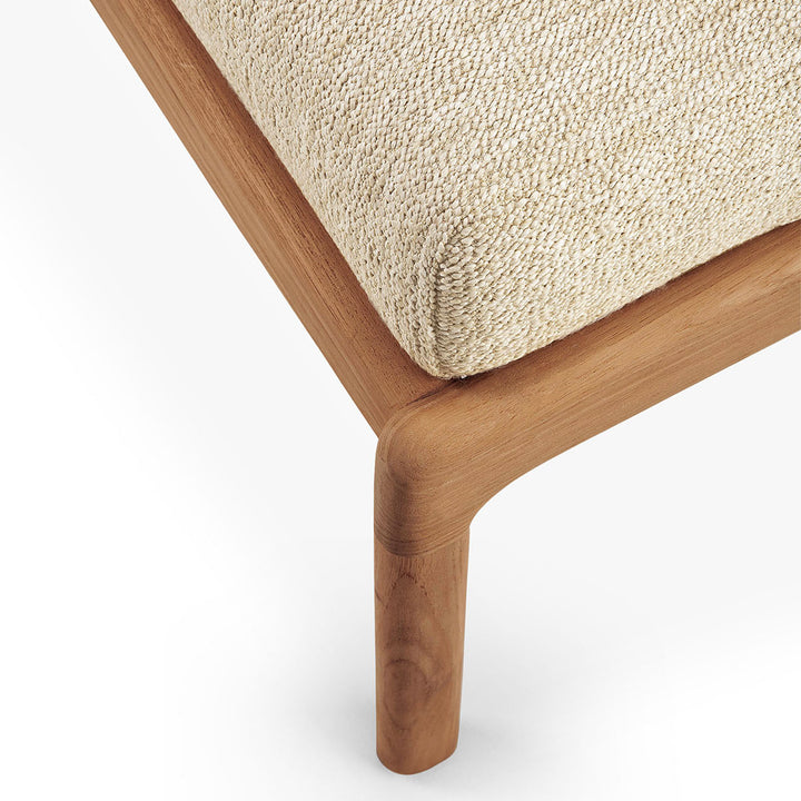 Teak Jack Outdoor Footstool Natural