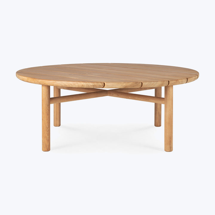 Teak Quatro Outdoor Coffee Table Large