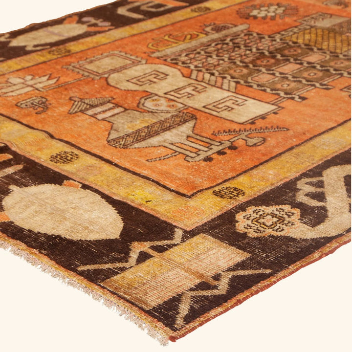 Vintage Kohtan Rug - 4'5" x 8'9" Default Title