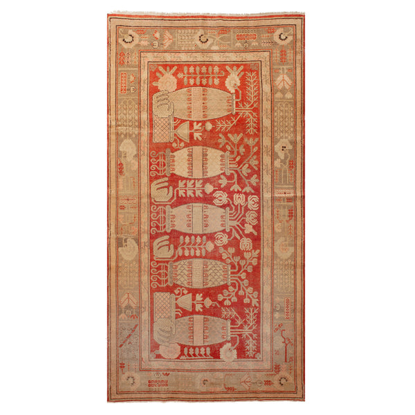 Antique Persian Zanjan Rug, 7'3 x 4'5