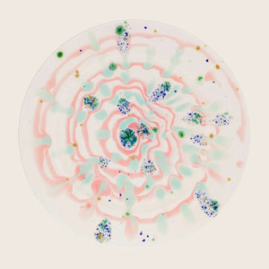 Winter Dinner Rim Plate Pink Default Title