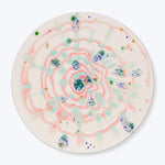 Winter Dinner Rim Plate Pink Default Title