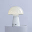 Close Top Mushroom Lamp White