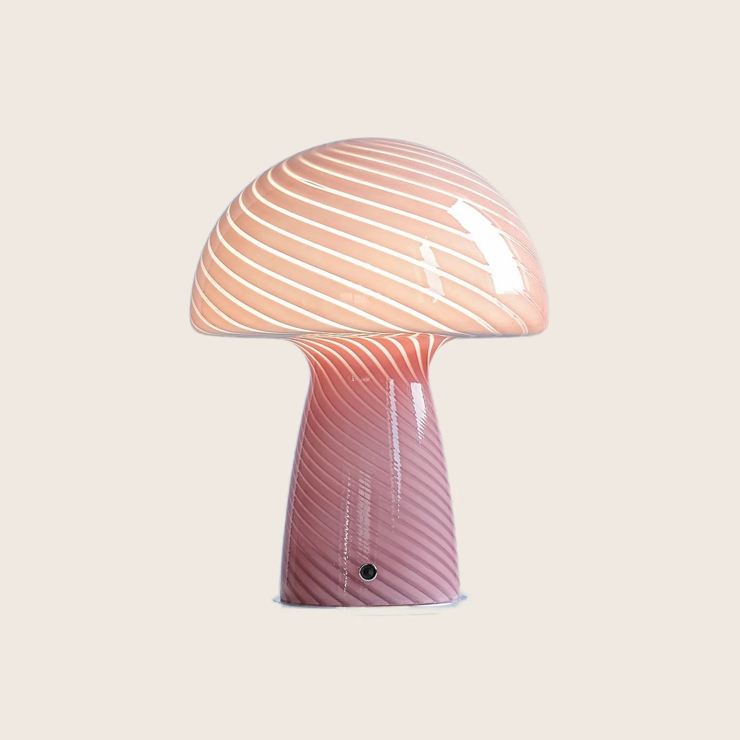 Glass Mushroom Lamp – Pink Vintage Table Lamp | abc carpet & home