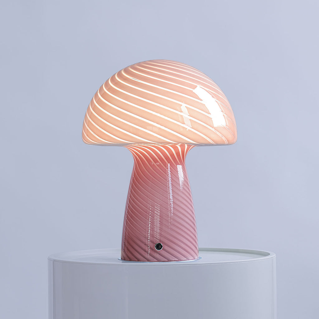 Close Top Mushroom Lamp-Light Green