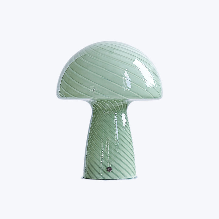 Close Top Mushroom Lamp-White